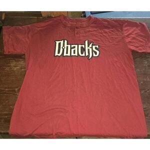VINTAGE Arizona Diamondbacks Shirt Adult Size 3XL Red MLB Baseball Mens